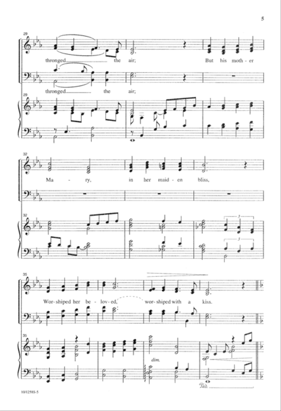 In the Bleak Midwinter 4-Part scores gallery preview page 5