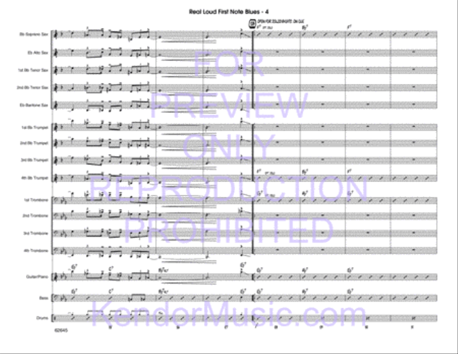 Real Loud First Note Blues Choir scores gallery preview page 5