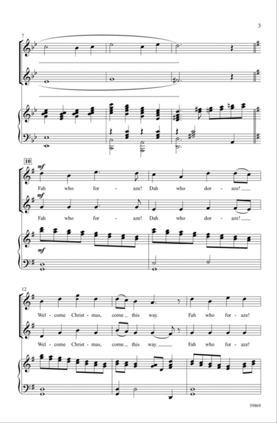 Welcome Christmas (from How the Grinch Stole Christmas) Choir scores gallery preview page 2