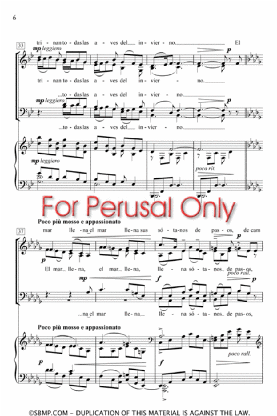 Tu Voz - SATB Octavo 4-Part scores gallery preview page 5