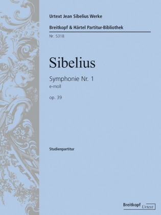 Book cover for Symphony No. 1 in E minor Op. 39