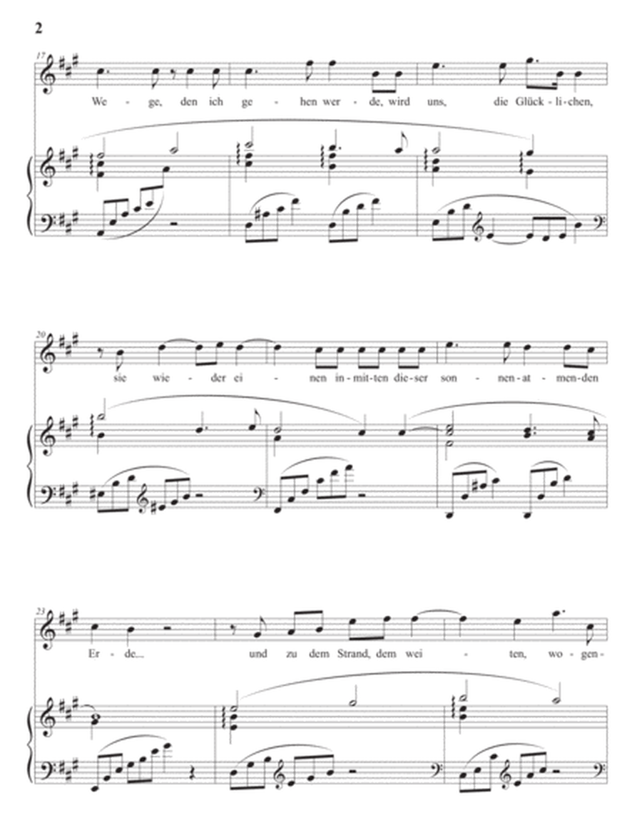 Morgen, Op. 27 no. 4 (in 3 high keys: A, A-flat, G major)