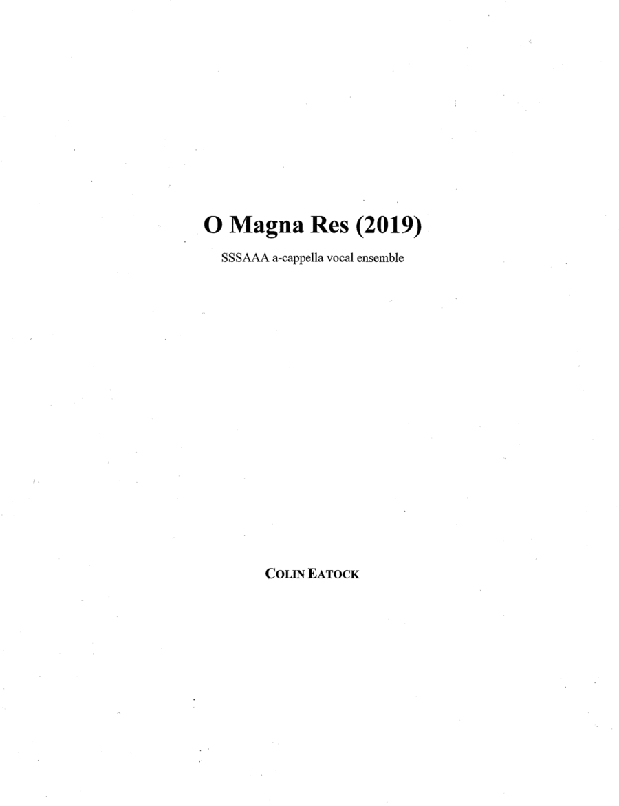 O Magna Res (2019) image number null
