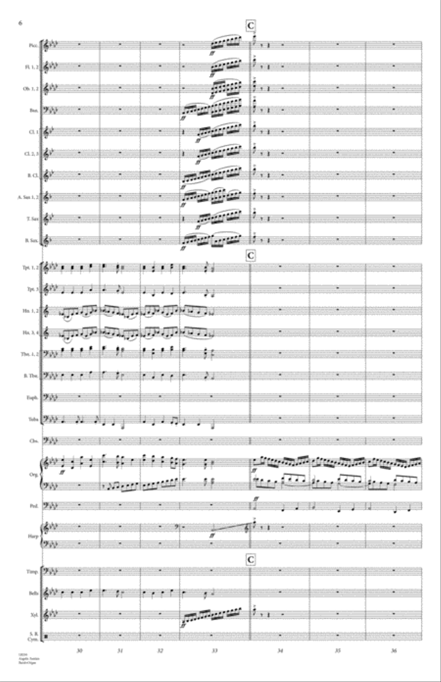 Angelic Fanfare Concert Band scores gallery preview page 7