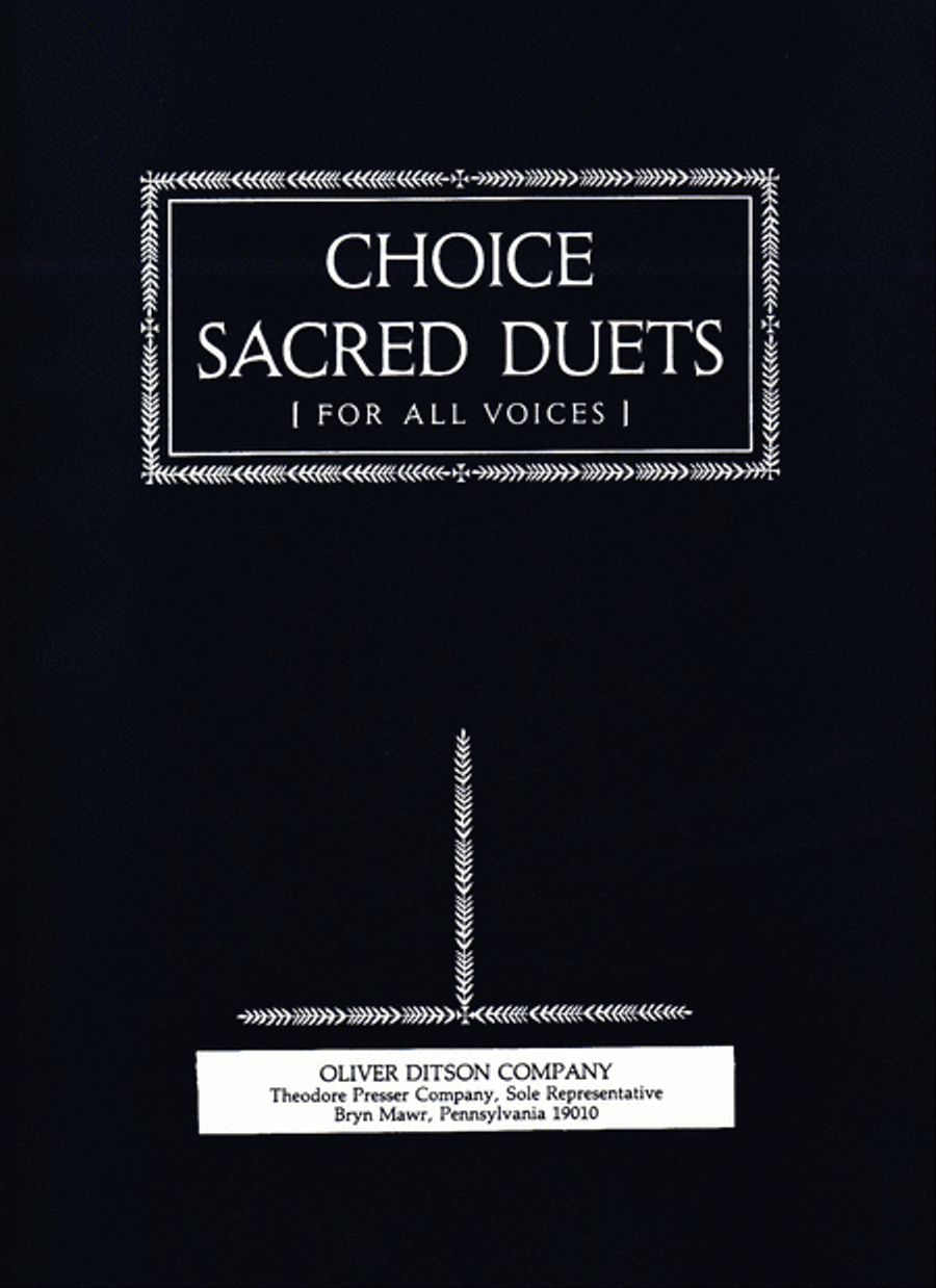 Choice Sacred Duets Chamber Music scores gallery preview page 1
