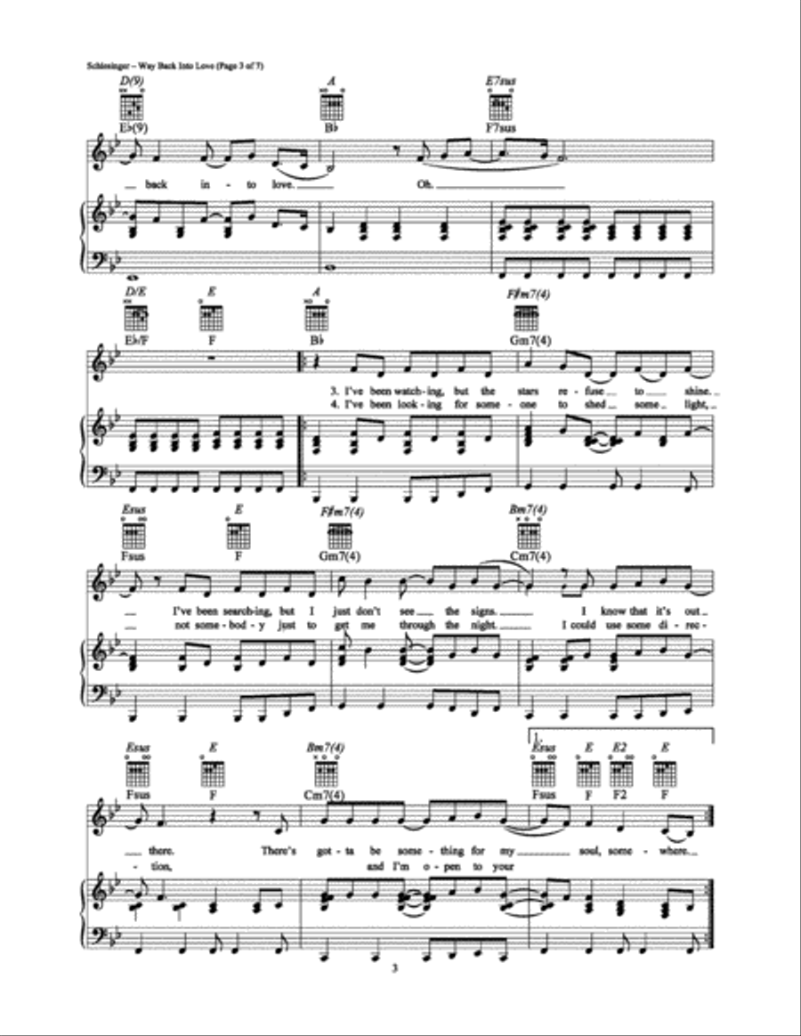 Way Back Into Love (from 
