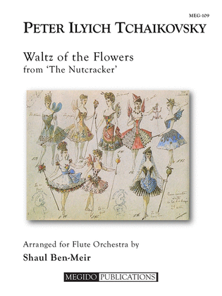 Book cover for Waltz of the Flowers from 'The Nutcracker' for Flute Choir