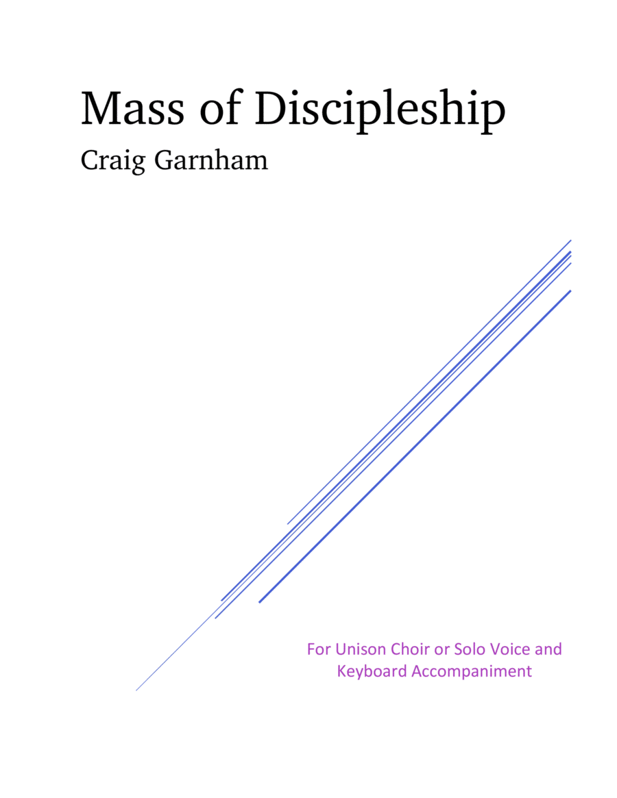 Mass of Discipleship Mass of Discipleship Unison Choir scores gallery preview page 1
