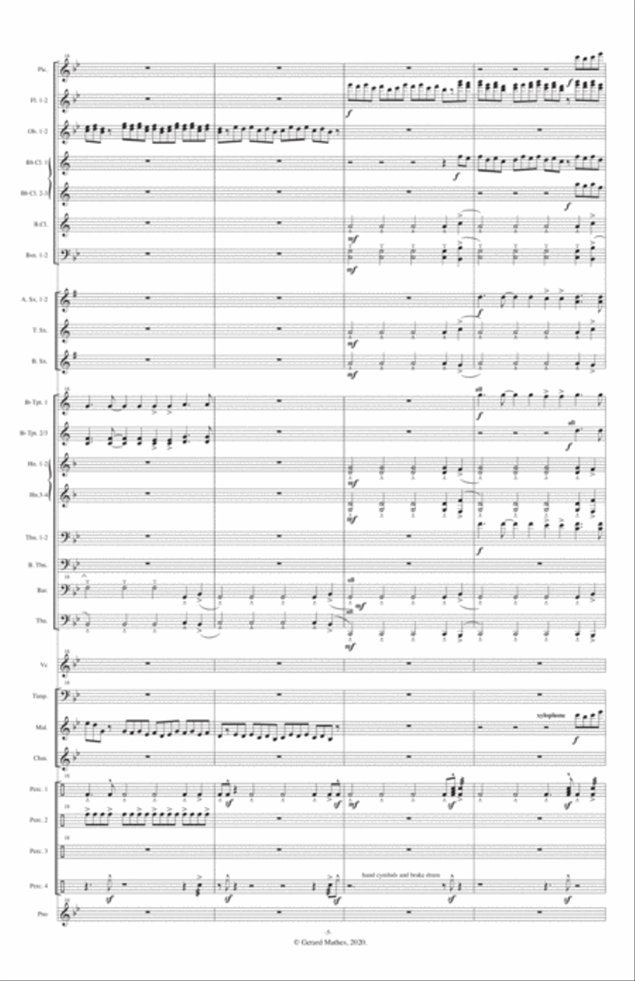 Requiem fo a Soldier Concert Band scores gallery preview page 5