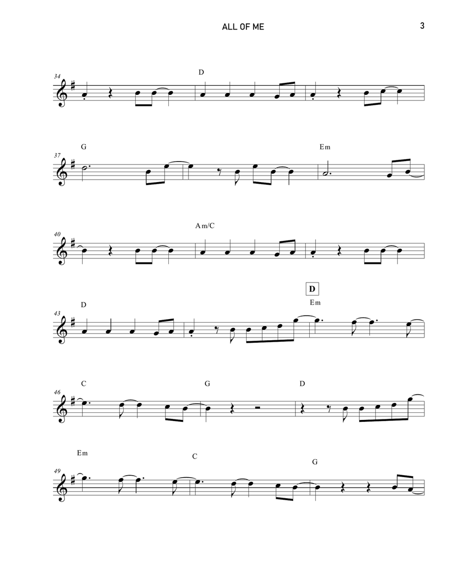 All Of Me All Of Me Chamber Music scores gallery preview page 3
