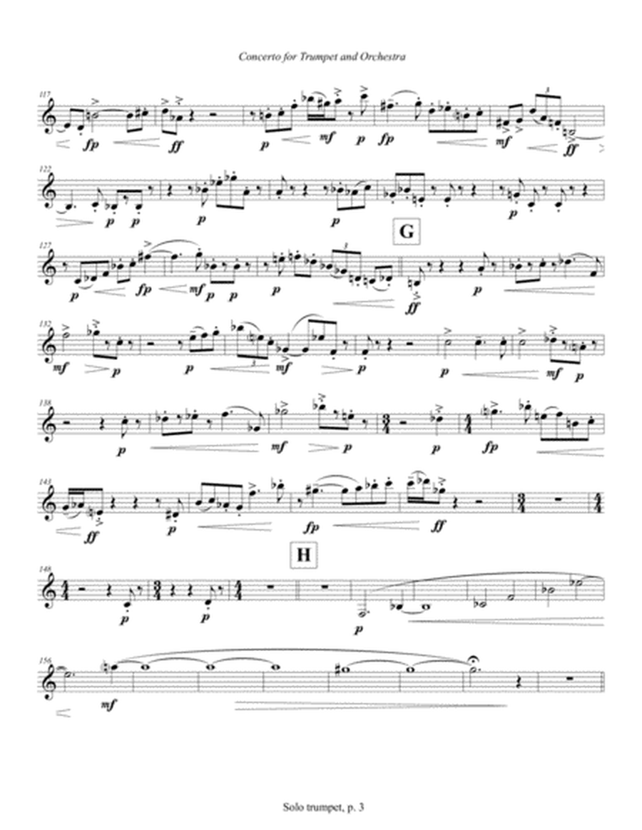 Concerto for Trumpet and Orchestra (2011) Trumpet solo part