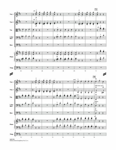 Scherzo from Symphony No. 3 (Eroica) - Conductor Score (Full Score)