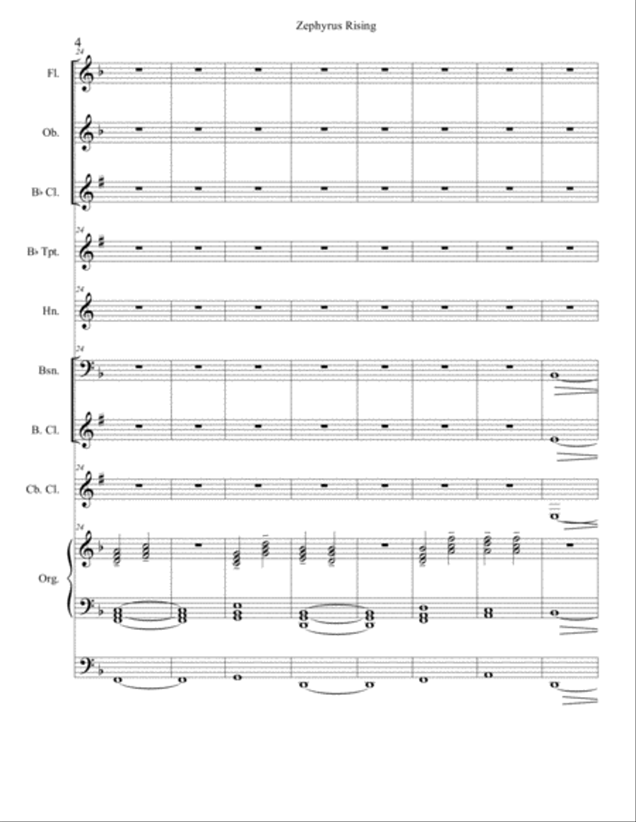 Zephyrus Rising Small Ensemble scores gallery preview page 5