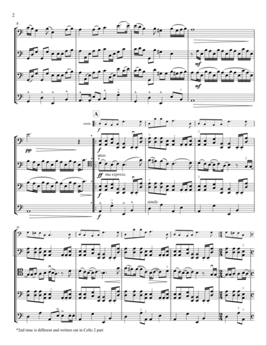 The Unforgiven String Quartet scores gallery preview page 2