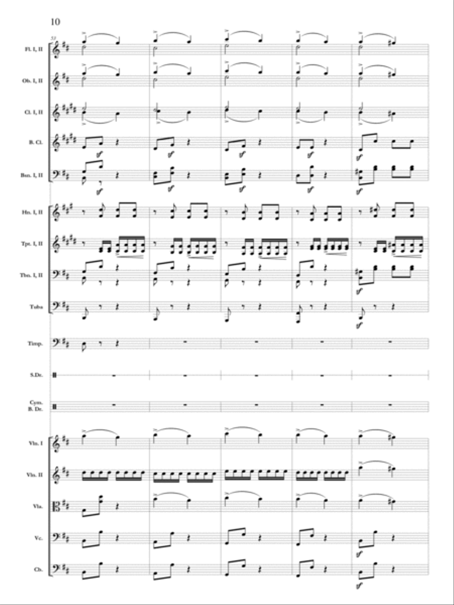 Pomp and Circumstance March No. 1 Orchestra scores gallery preview page 11
