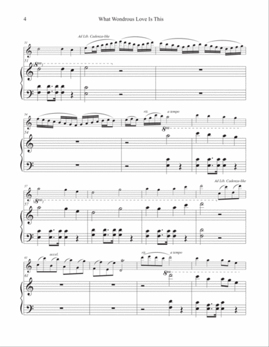 What Wondrous Love Is This (Flute and Piano)
