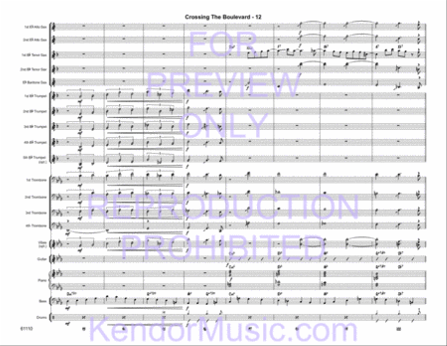 Crossing the Boulevard Jazz Ensemble scores gallery preview page 14