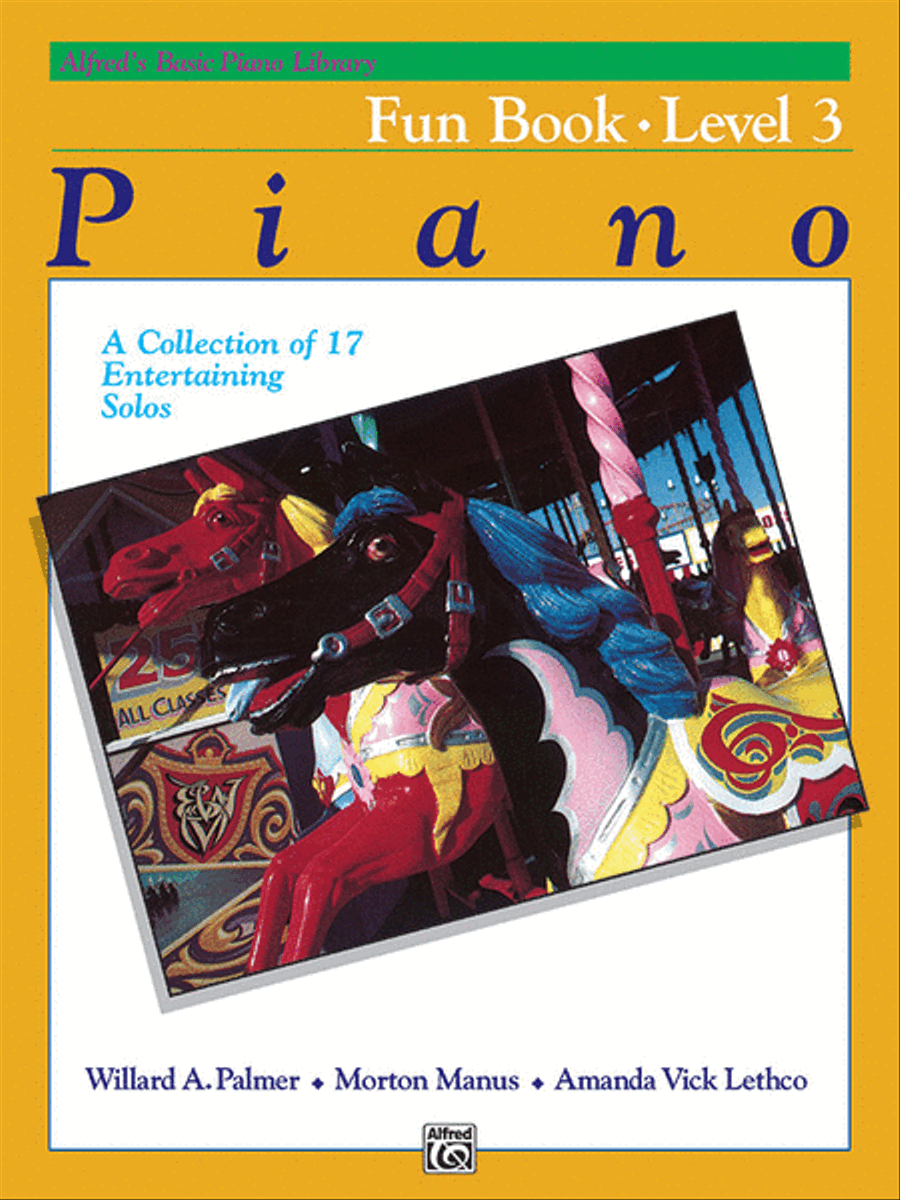 Book cover for Alfred's Basic Piano Course Fun Book, Level 3