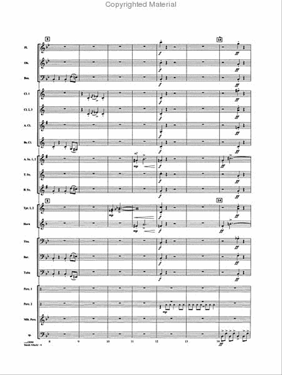 Sneak Attack! Concert Band scores gallery preview page 3