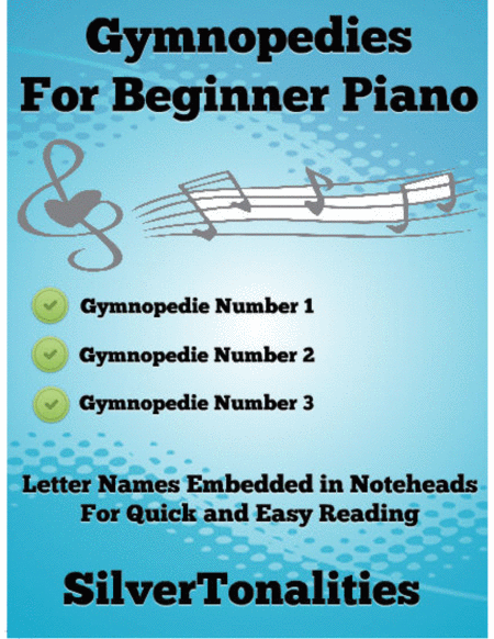 Gymnopedies for Beginner Piano Sheet Music