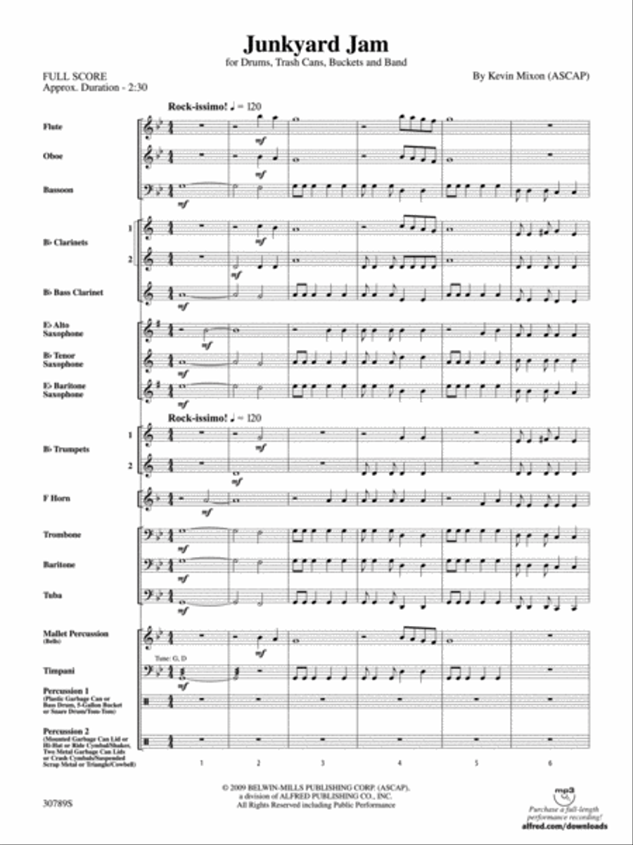 Junkyard Jam Junkyard Jam Concert Band scores gallery preview page 2