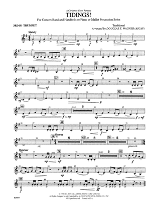 Tidings! (A Christmas Carol Fantasy): 3rd B-flat Trumpet