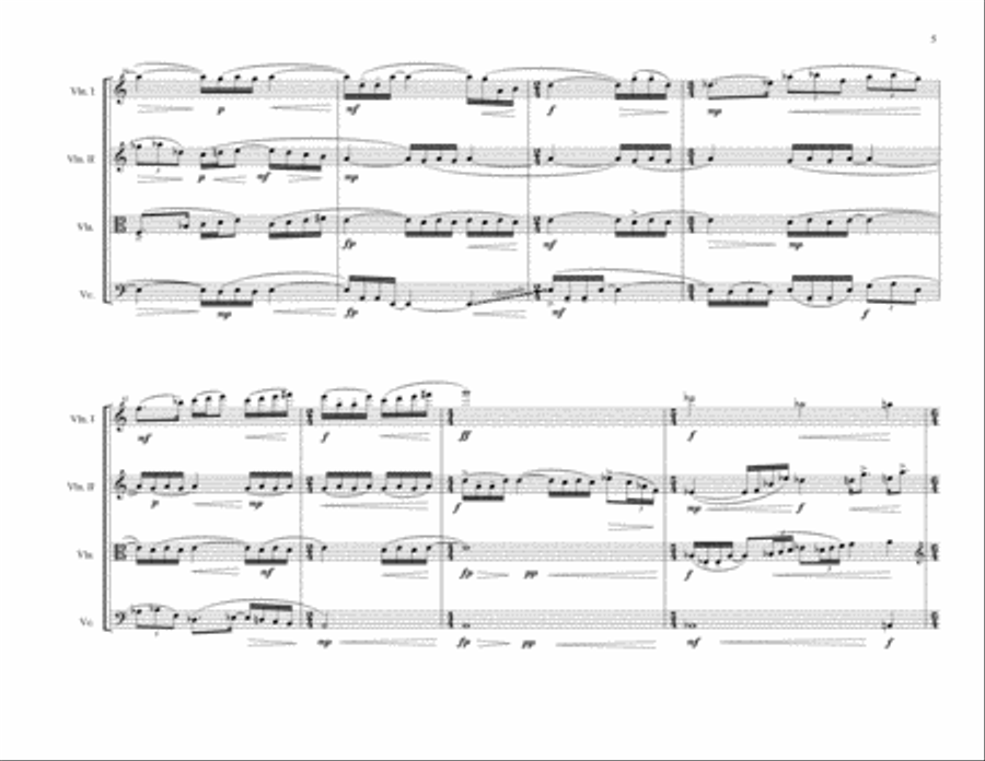 gong String Quartet scores gallery preview page 5
