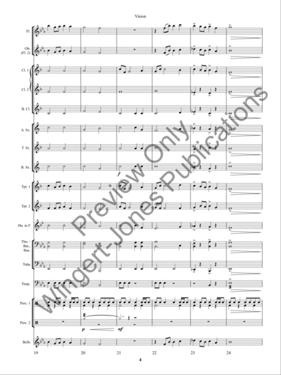 Vision Concert Band scores gallery preview page 8