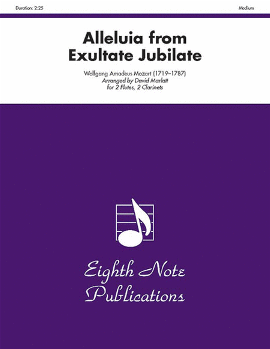 Alleluia (from Exultate Jubilate) Woodwind Quartet scores gallery preview page 1