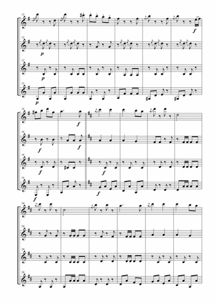 Tritsch-Tratsch Polka for Clarinet Quartet image number null