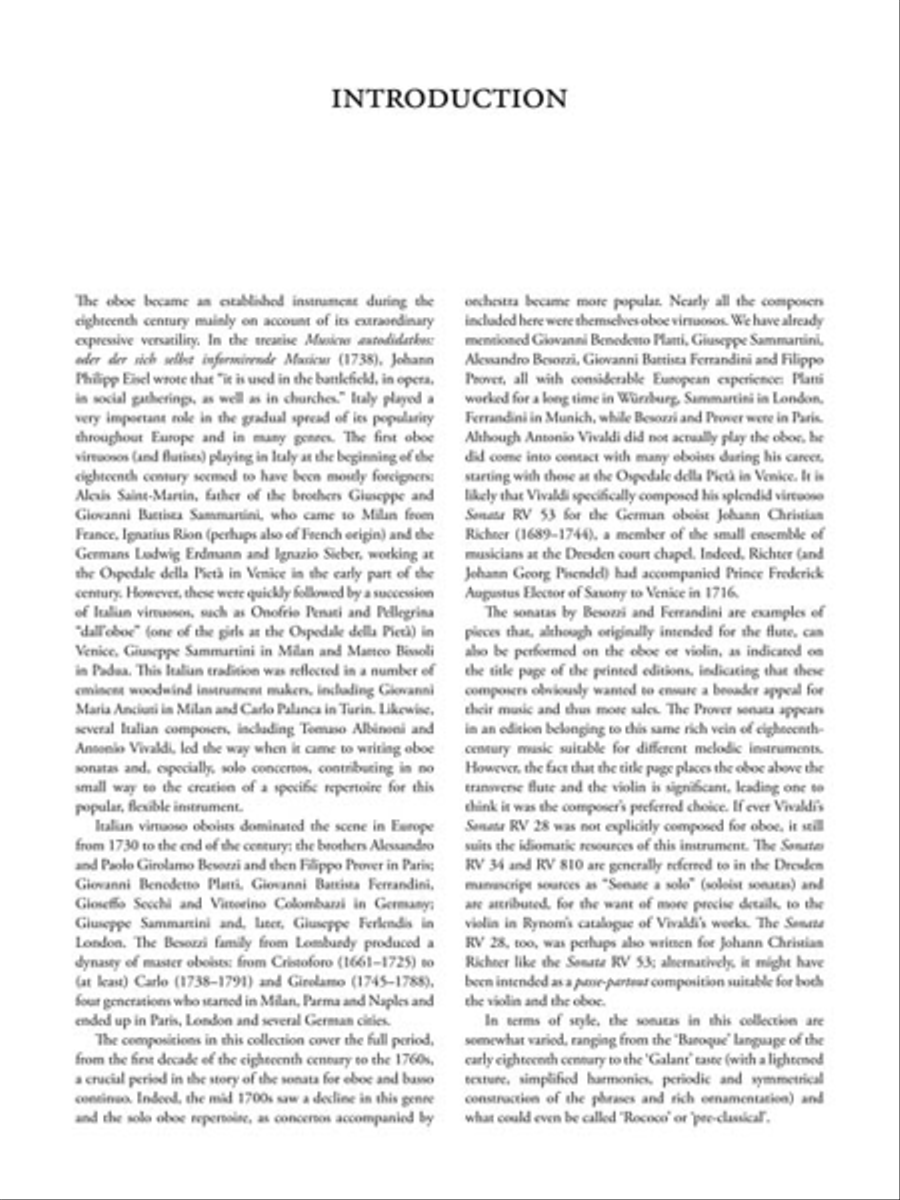 10 Italian Sonatas for Oboe and Continuo Oboe scores gallery preview page 4
