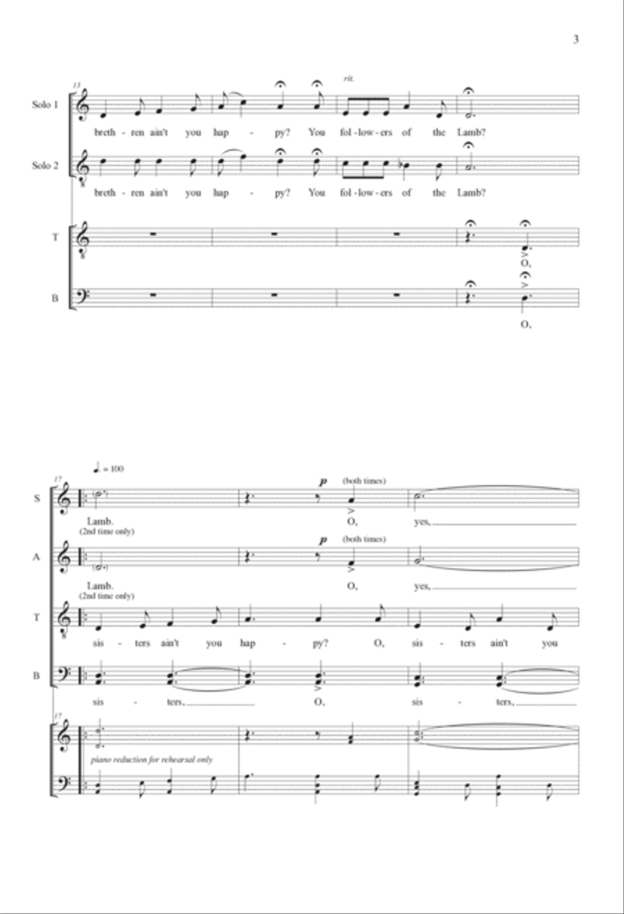 Sing On! Dance On! Divisi scores gallery preview page 3