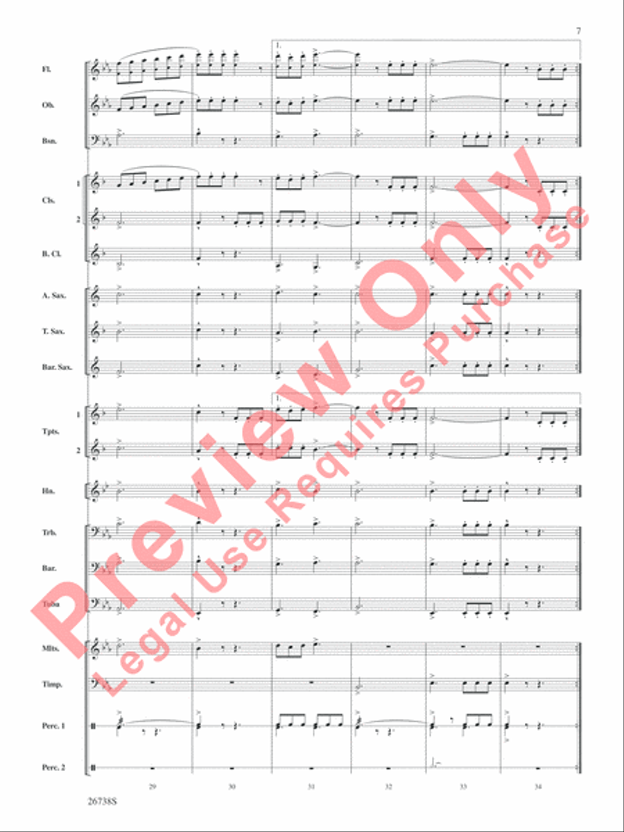 Superheroes R Us Concert Band scores gallery preview page 8