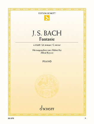 Book cover for Fantasy C minor, BWV 906 No. 1