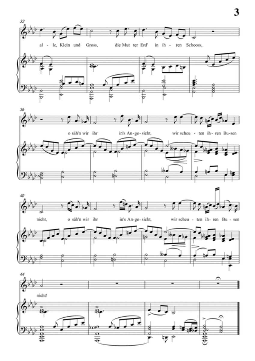 Schubert-Die Mutter Erde in bA minor,for Vocal and Piano