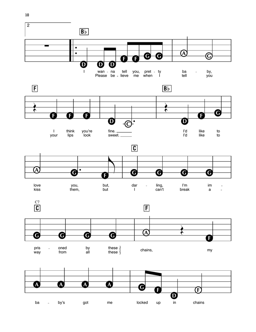 Chains Electronic Keyboard scores gallery preview page 2
