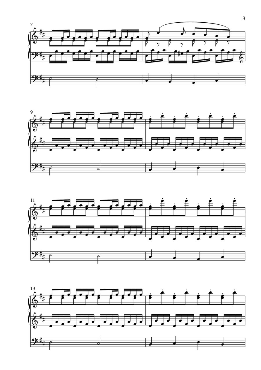 Capriccio U zij de glorie (Thine Be The Glory) Organ Solo scores gallery preview page 3