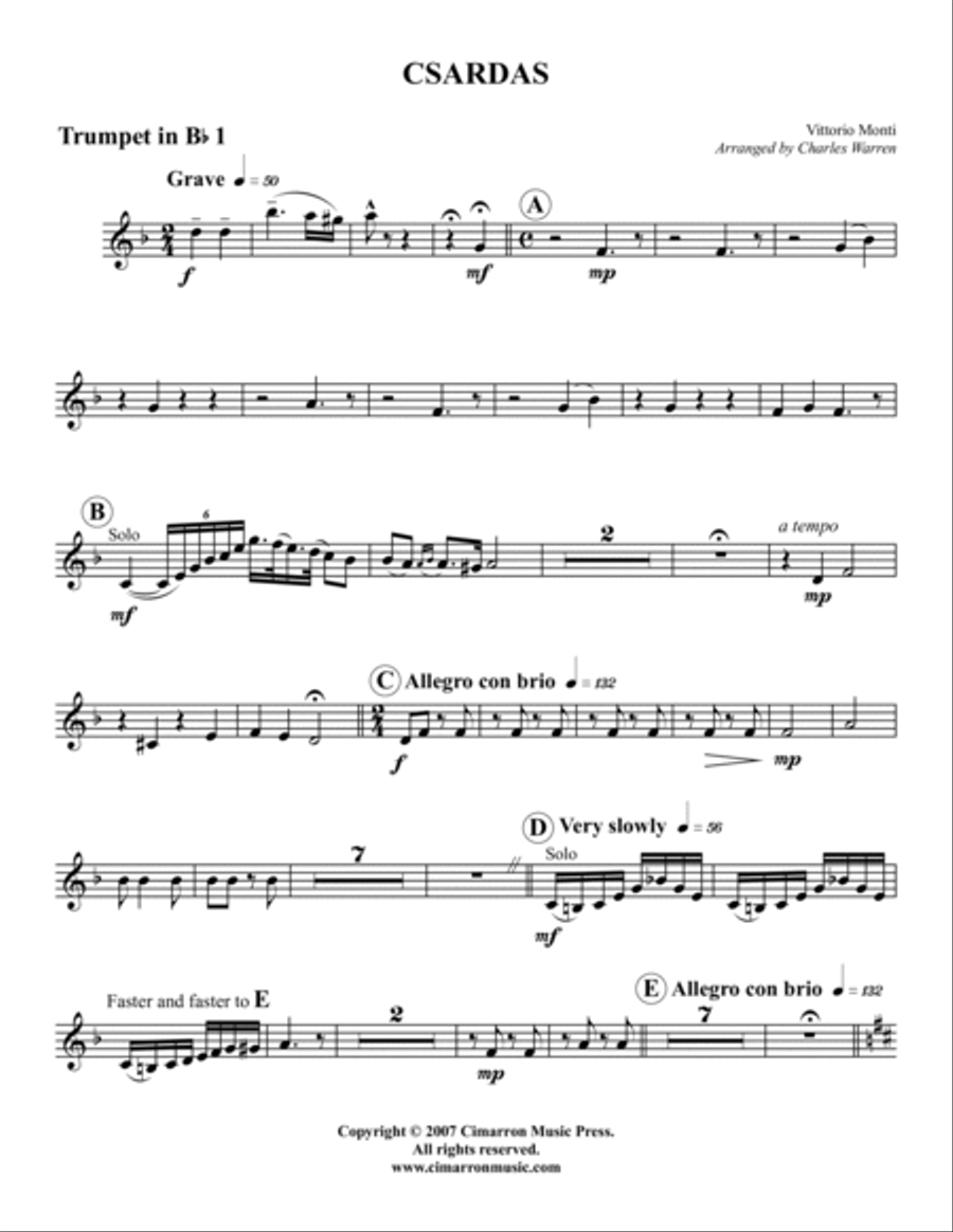 Czardas Brass Quintet scores gallery preview page 6