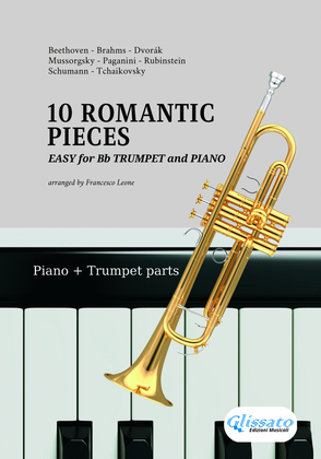 Book cover for 10 Easy Romantic Pieces for Bb Trumpet or Cornet and Piano
