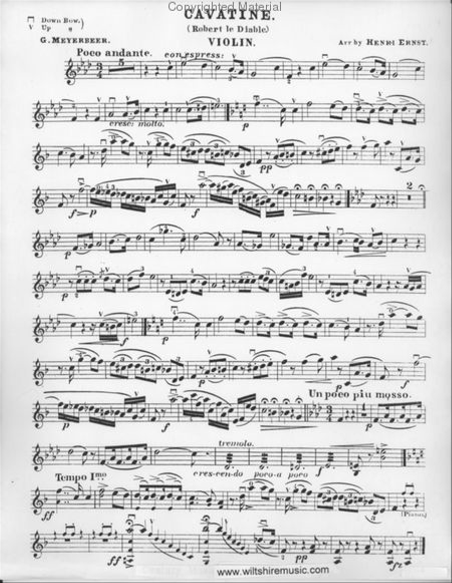 Cavatina Violin Solo scores gallery preview page 2