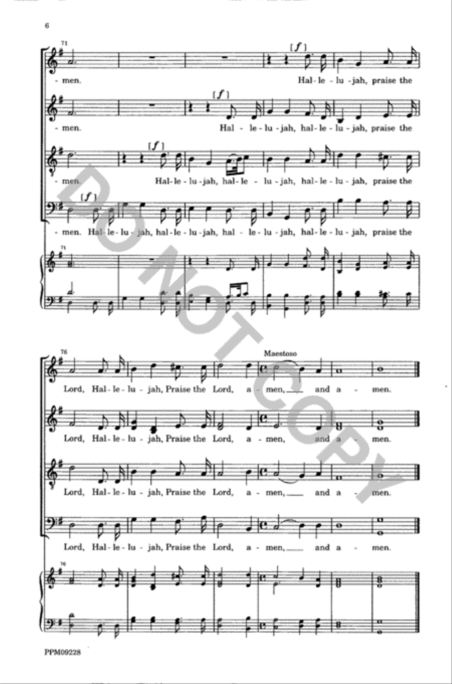 An Anthem for Easter 4-Part scores gallery preview page 7