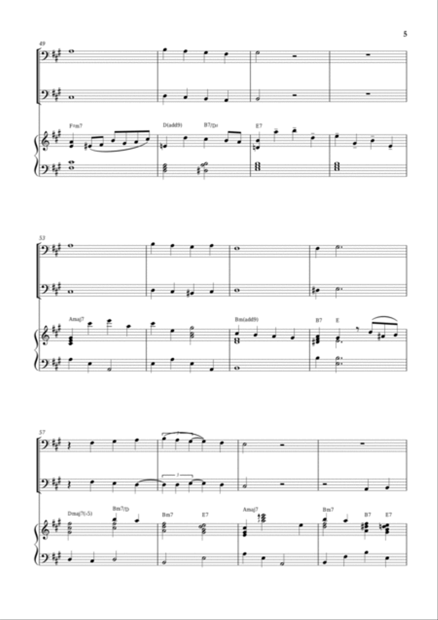 White Christmas Trombone Duet scores gallery preview page 5
