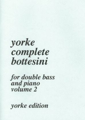 Book cover for Complete Bottesini Vol. 2
