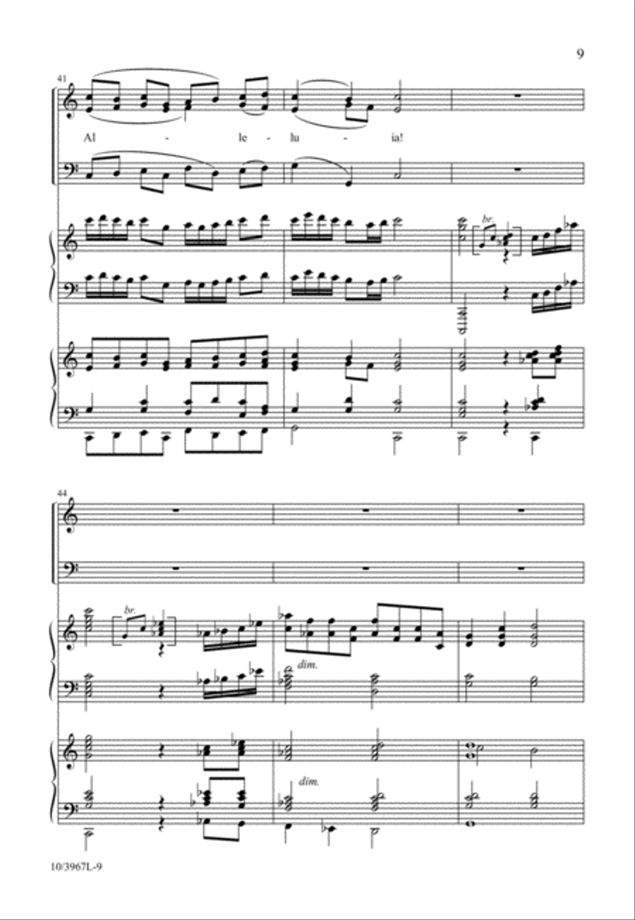 Raise Your Joys and Triumphs High 3-Part scores gallery preview page 10