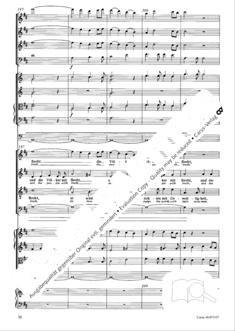 Psalm 98 (Der 98. Psalm) 4-Part scores gallery preview page 41