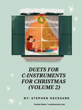 Book cover for Duets for C-Instruments for Christmas (Volume 2)
