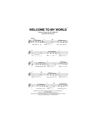 Book cover for Welcome To My World