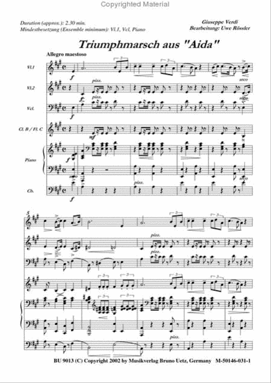 Triumphal March Triumphal March Clarinet scores gallery preview page 2