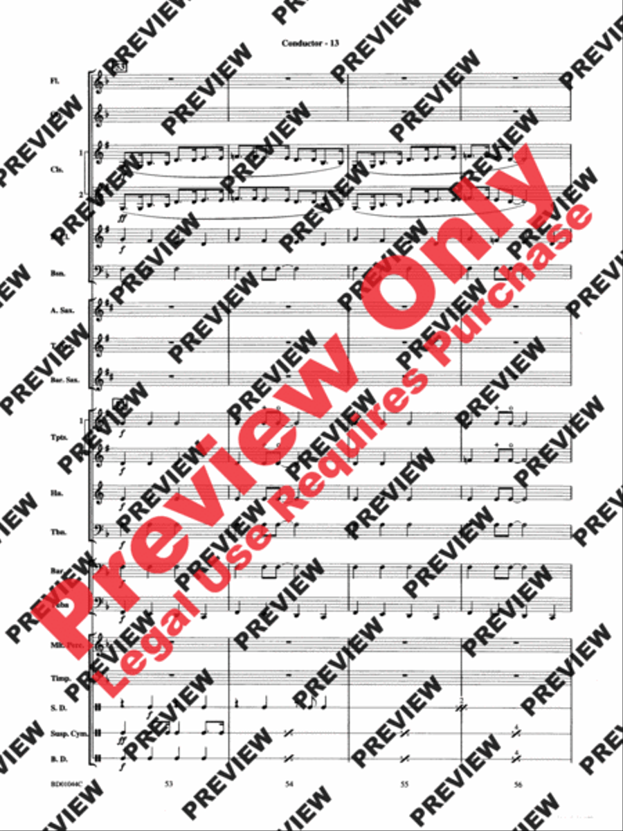 Clarinet Boogie Concert Band scores gallery preview page 15