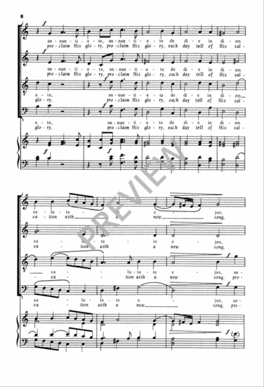 Cantate Domino 4-Part scores gallery preview page 7